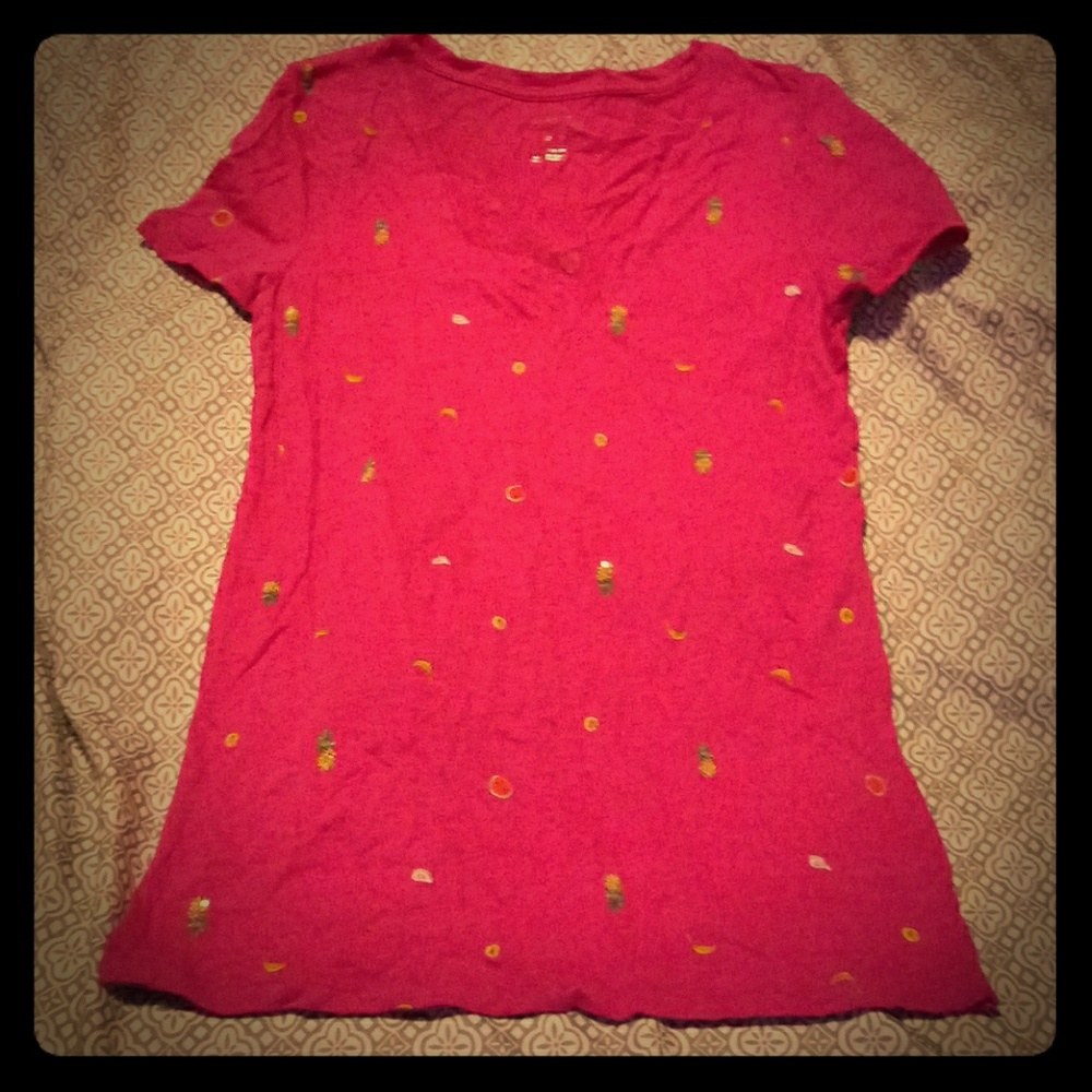 Pink fruit tee